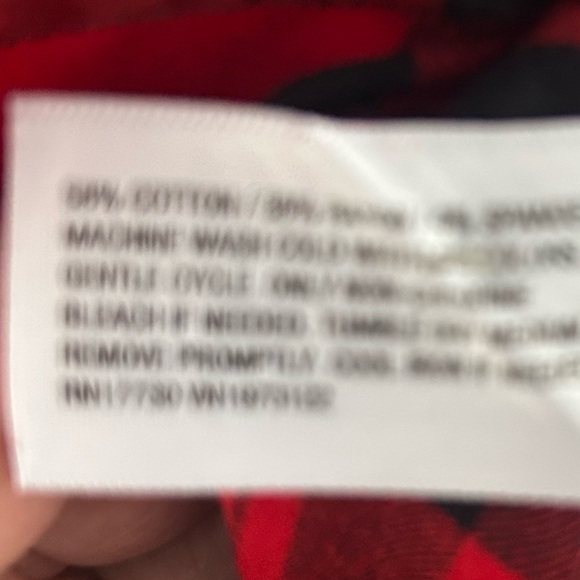 Ava & Viv Red and Black Plaid Flannel 🎄🤶 XL - Picture 7 of 7